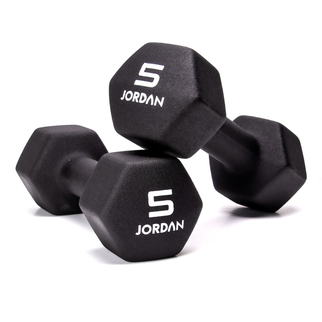 JORDAN® Neoprene Studio Hex Dumbbells & Sets