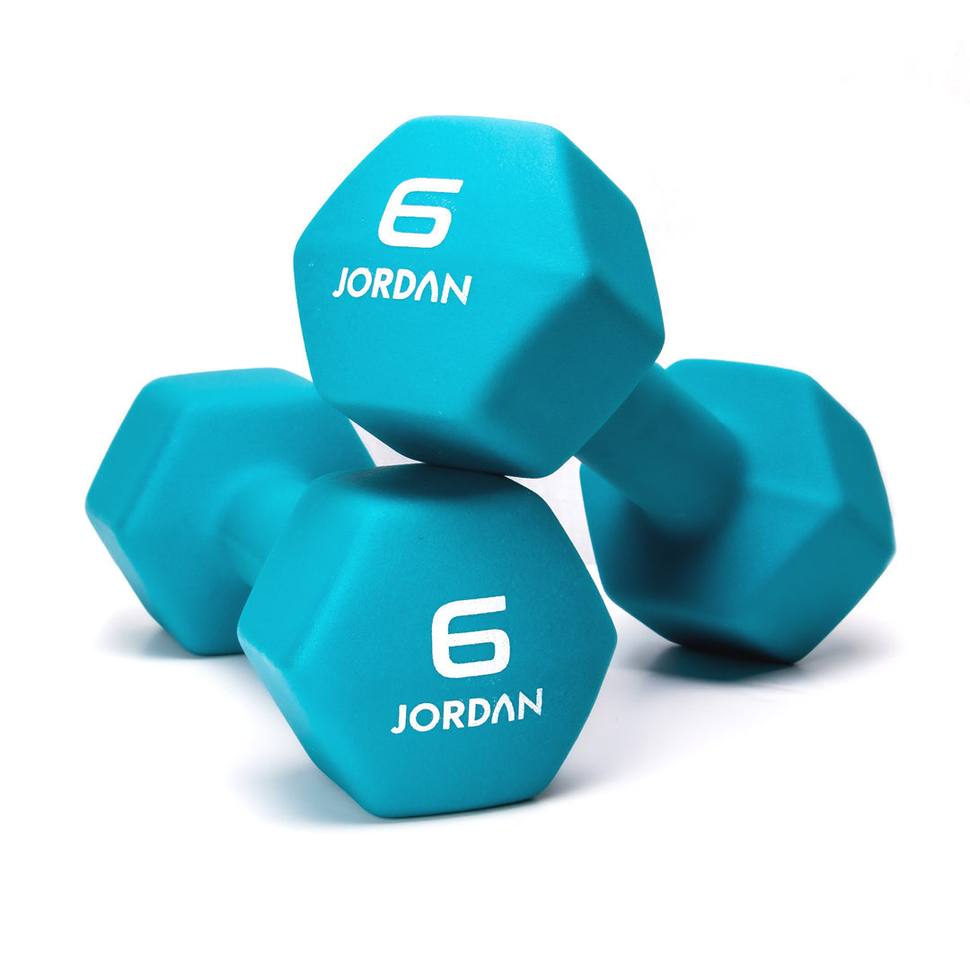 JORDAN® Neoprene Studio Hex Dumbbells & Sets