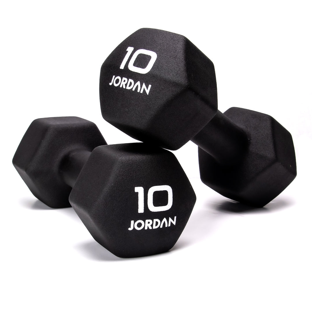 JORDAN® Neoprene Studio Hex Dumbbells & Sets