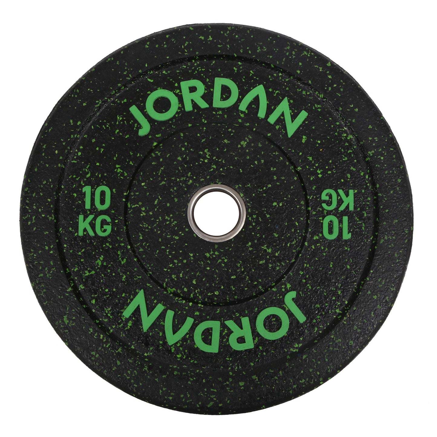 JORDAN® HG Black Rubber Bumper Weight Plates - Coloured Fleck