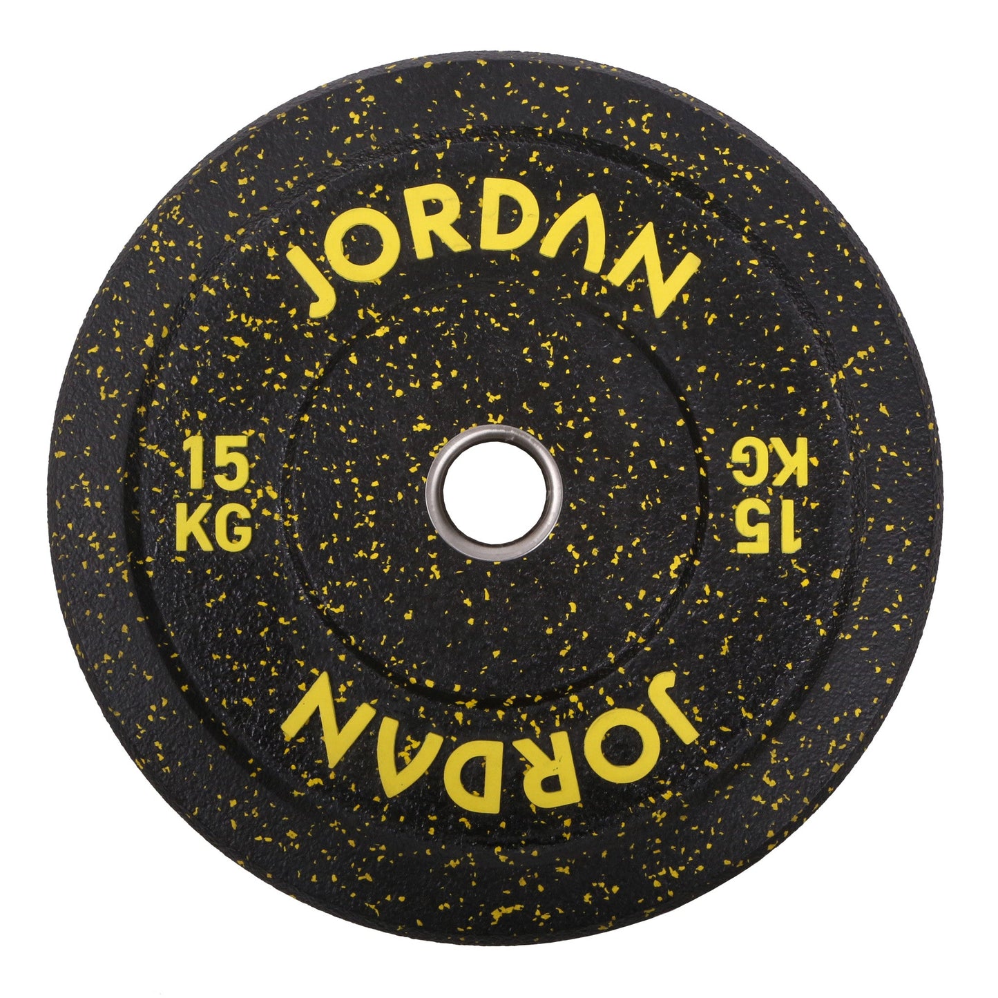 JORDAN® HG Black Rubber Bumper Weight Plates - Coloured Fleck