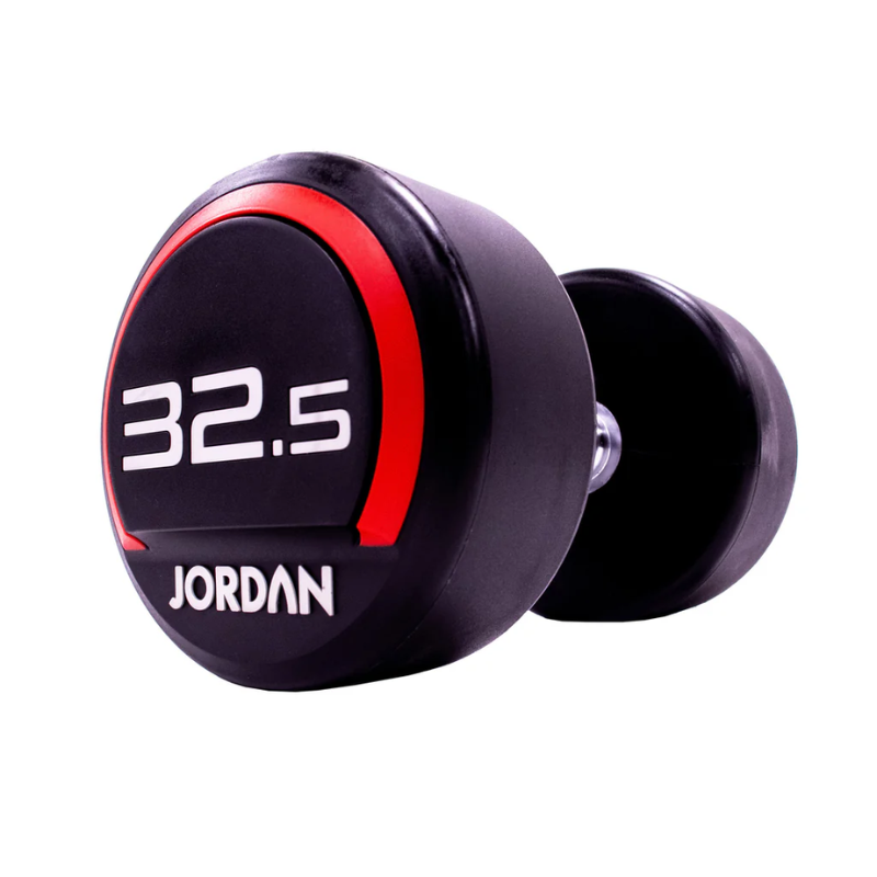 JORDAN® Urethane Dumbbells - Up to 50kg (Red)