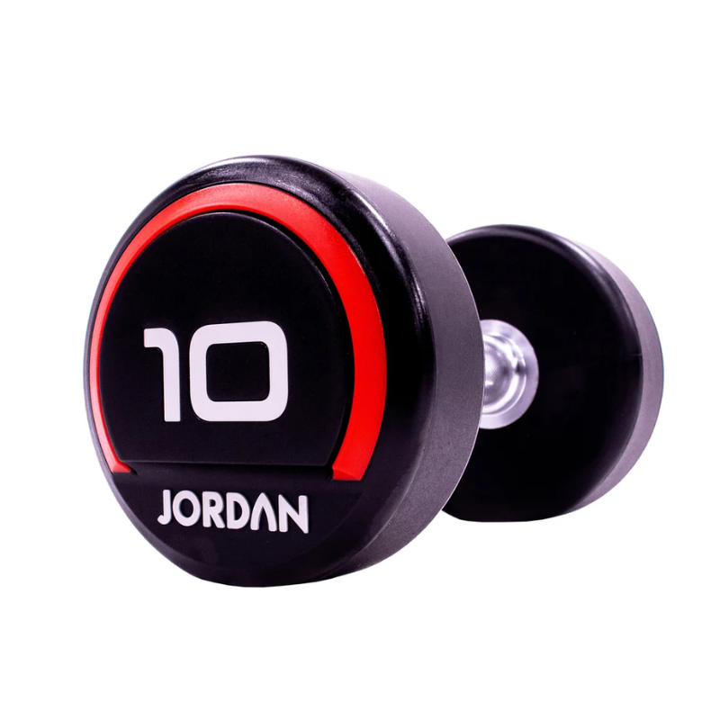 JORDAN® Urethane Dumbbells - Up to 50kg (Red)