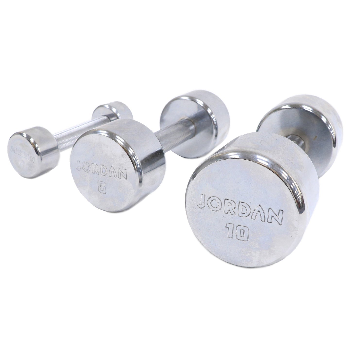 JORDAN® Chrome Dumbbells - Up to 20kg
