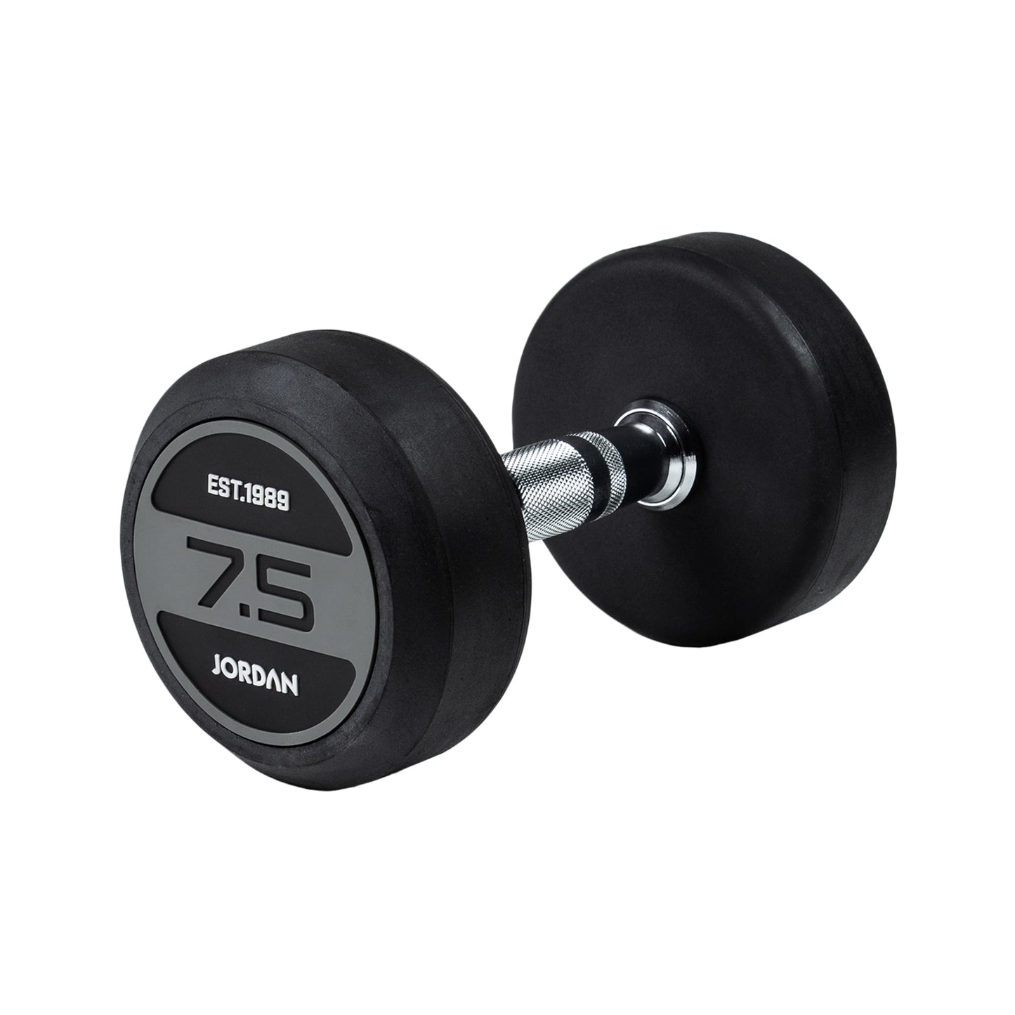 JORDAN® Rubber Dumbbells - Up to 50kg (Grey)