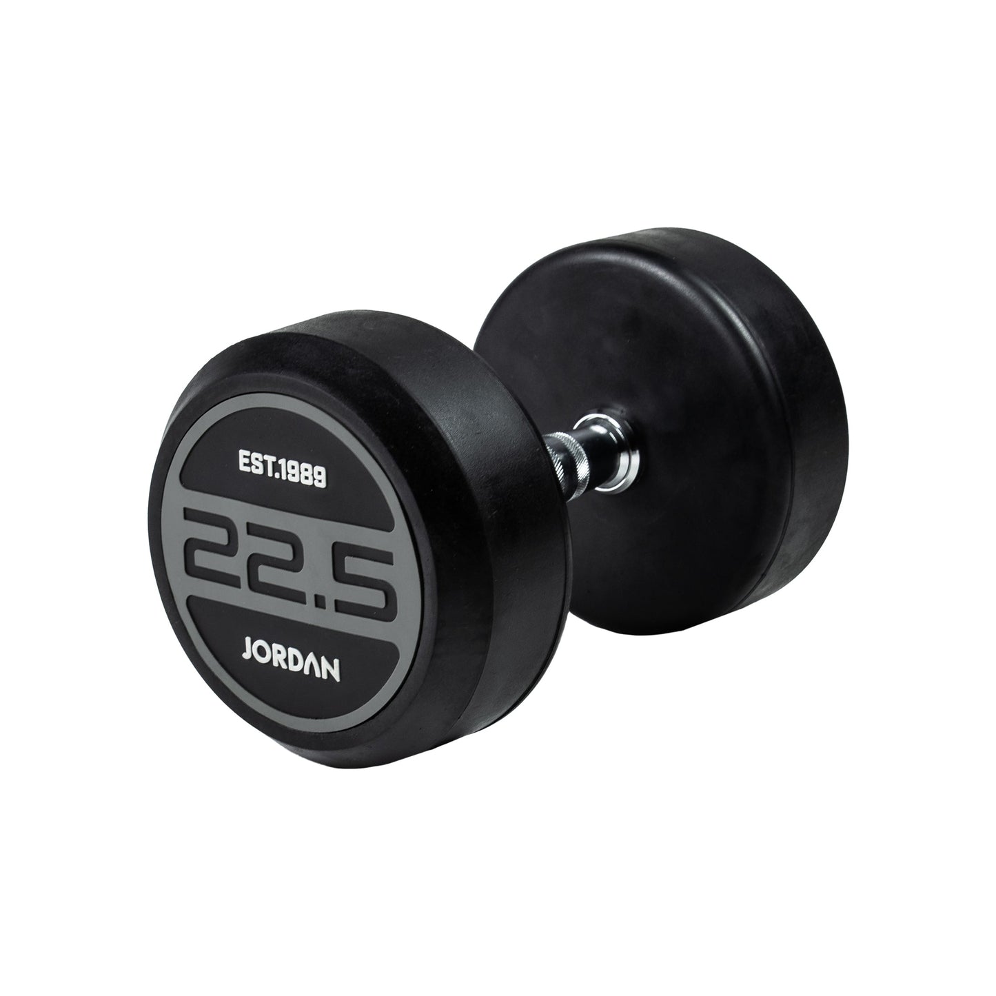JORDAN® Rubber Dumbbells - Up to 50kg (Grey)