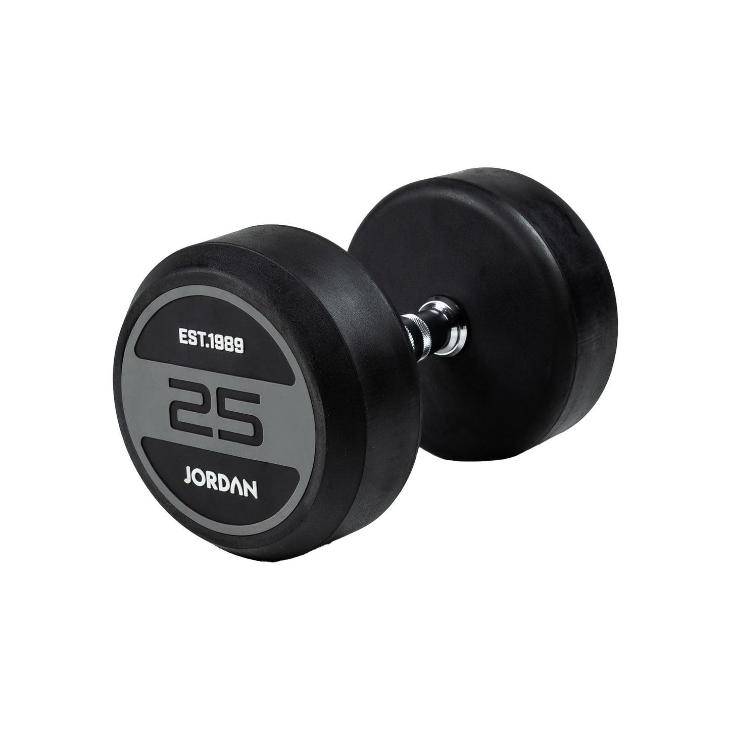 JORDAN® Rubber Dumbbells - Up to 50kg (Grey)