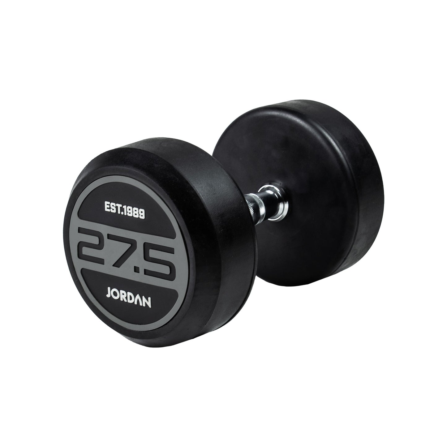 JORDAN® Rubber Dumbbells - Up to 50kg (Grey)