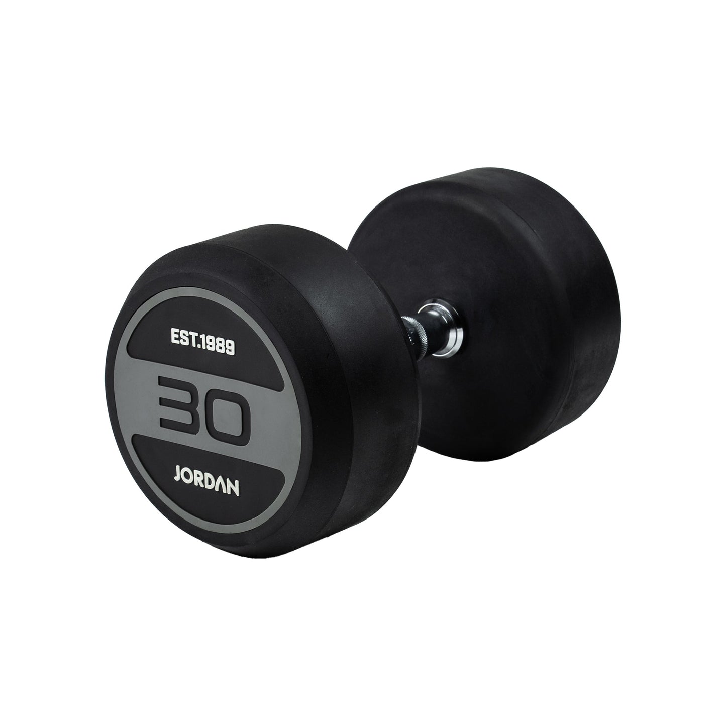 JORDAN® Rubber Dumbbells - Up to 50kg (Grey)