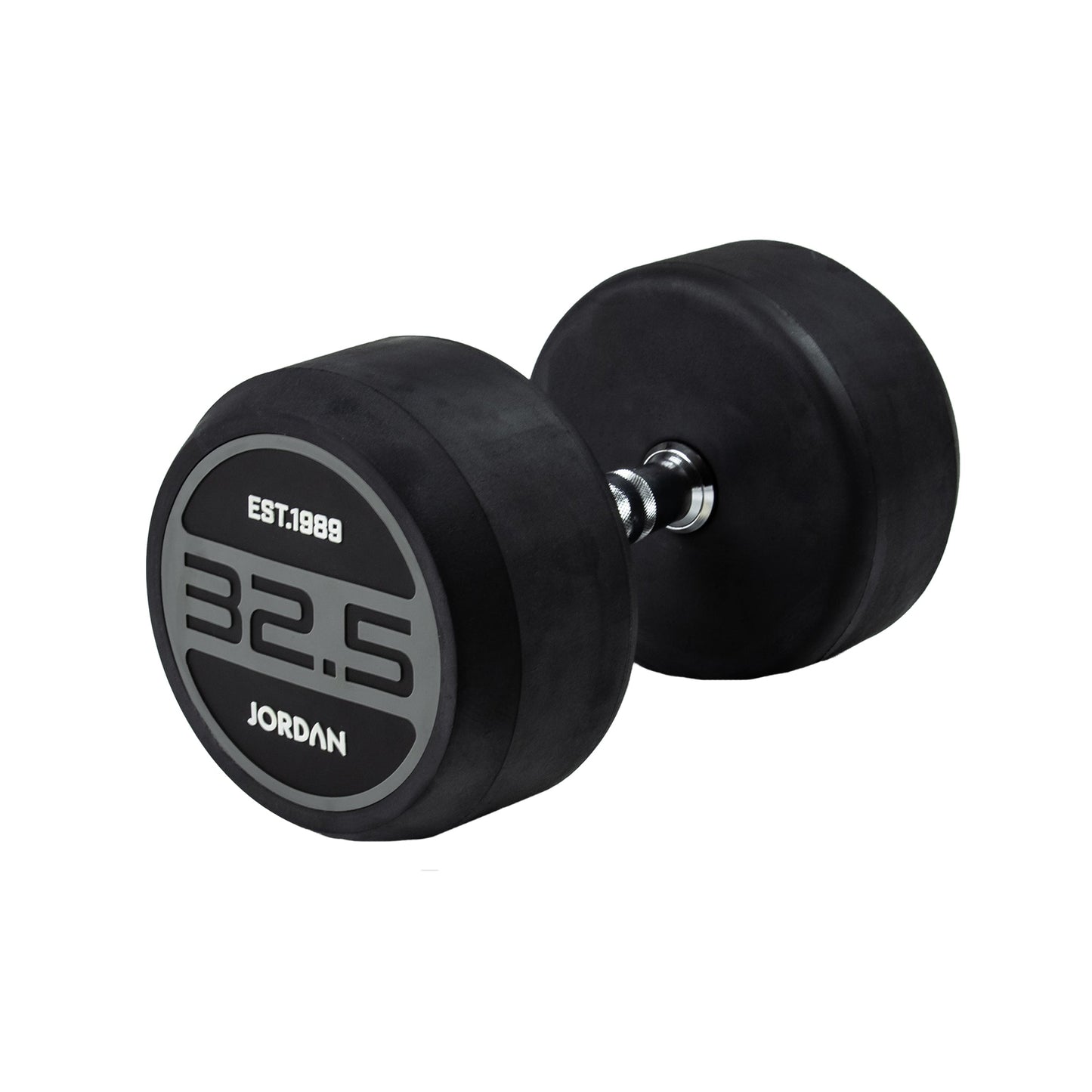 JORDAN® Rubber Dumbbells - Up to 50kg (Grey)