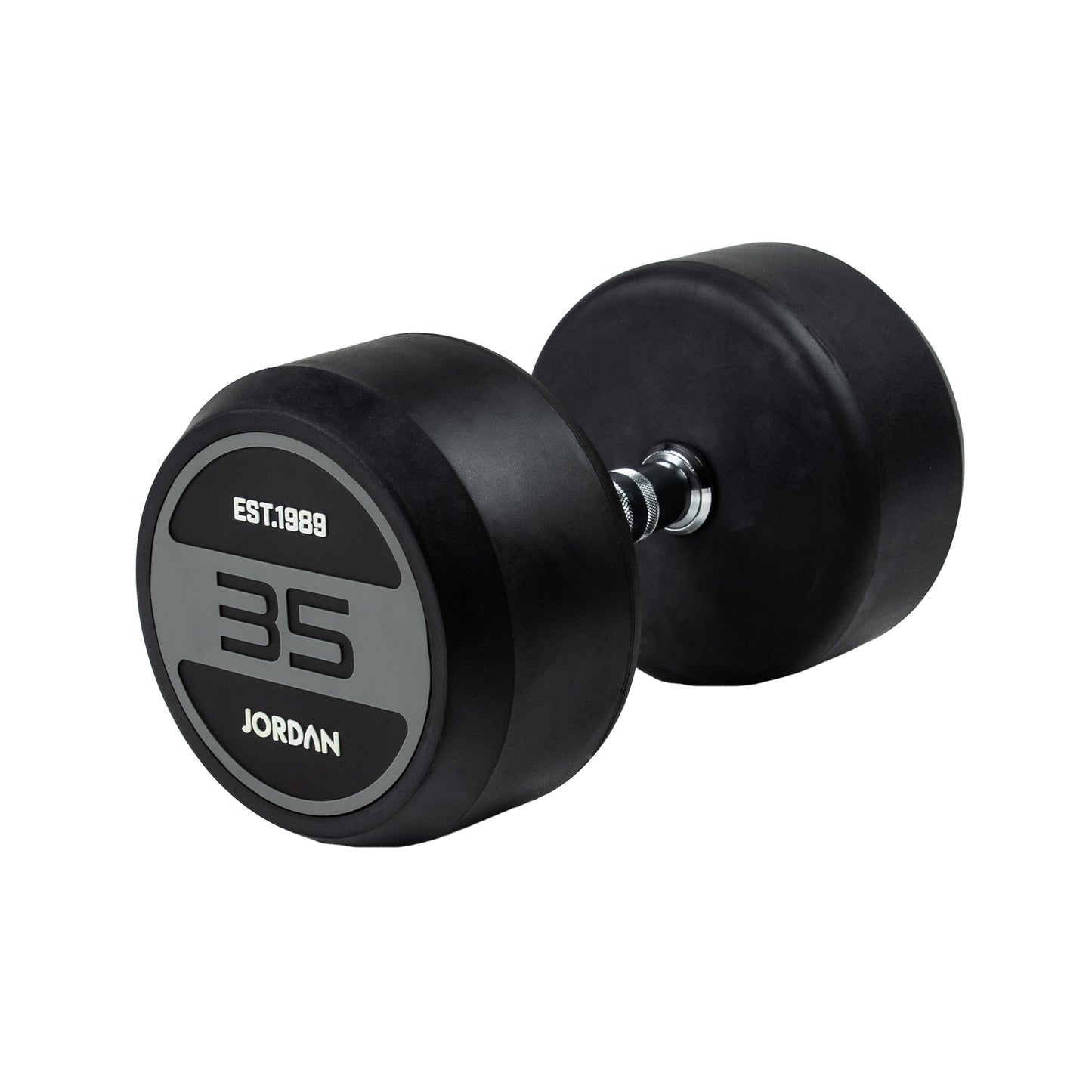 JORDAN® Rubber Dumbbells - Up to 50kg (Grey)
