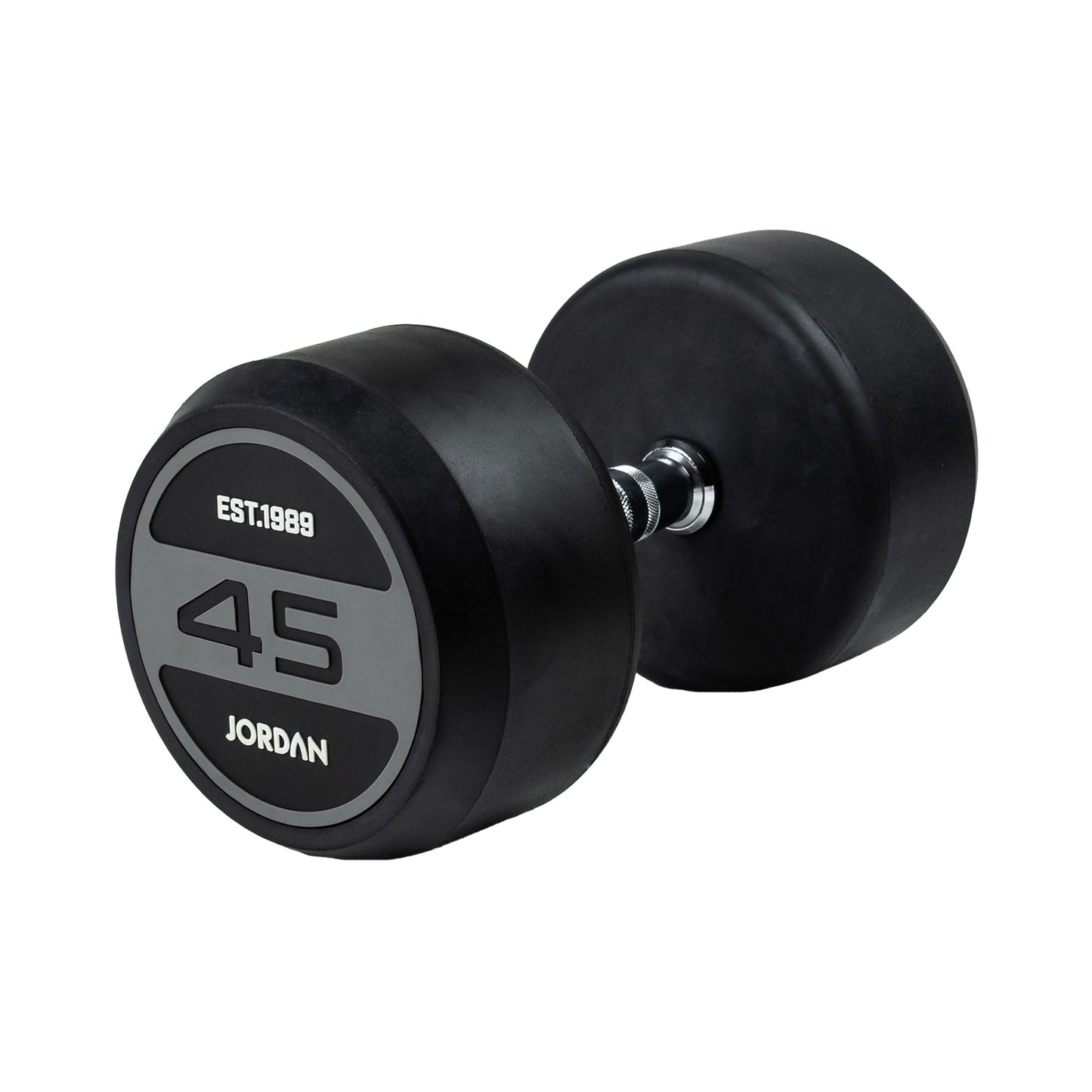 JORDAN® Rubber Dumbbells - Up to 50kg (Grey)