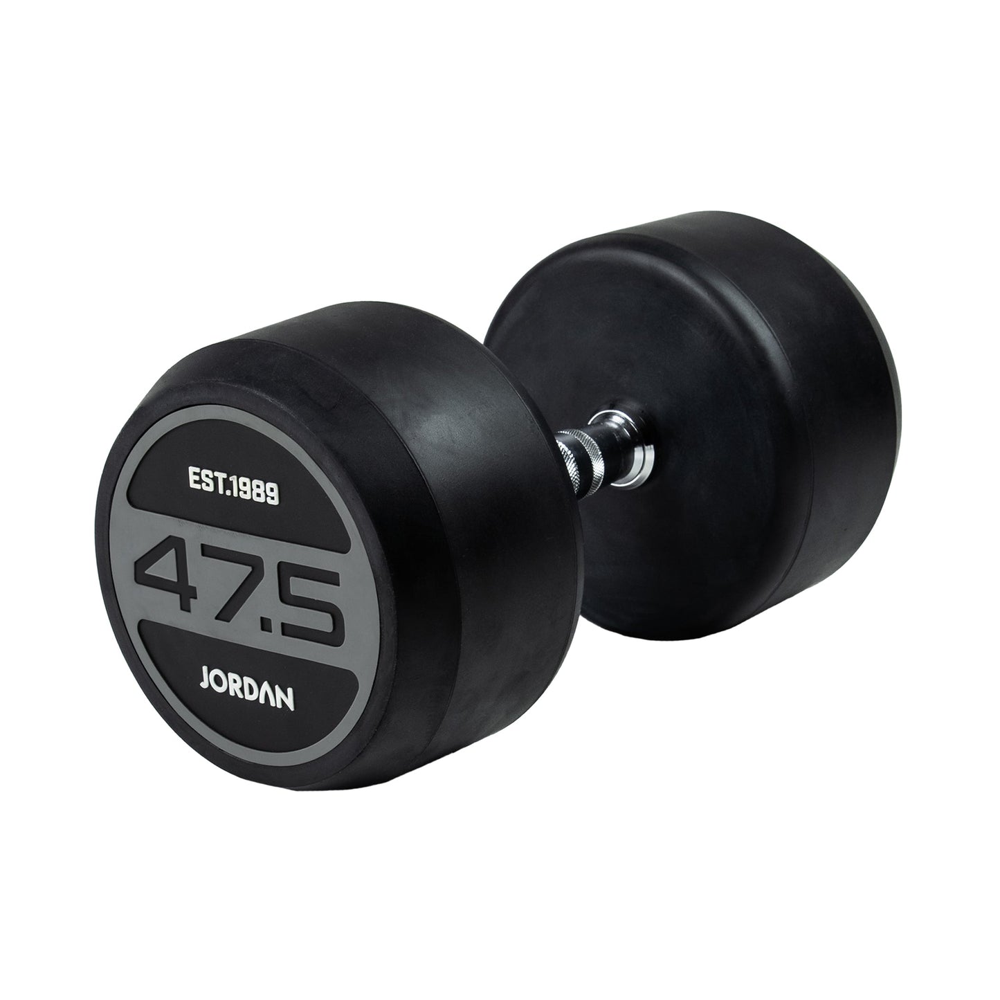 JORDAN® Rubber Dumbbells - Up to 50kg (Grey)