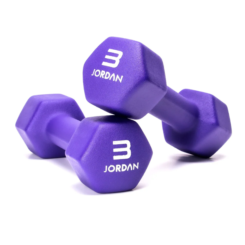 JORDAN® Neoprene Studio Hex Dumbbells & Sets