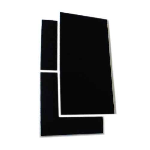 20mm Premium Black Rubber Gym Floor Tile (1m x 0.5m / Black)