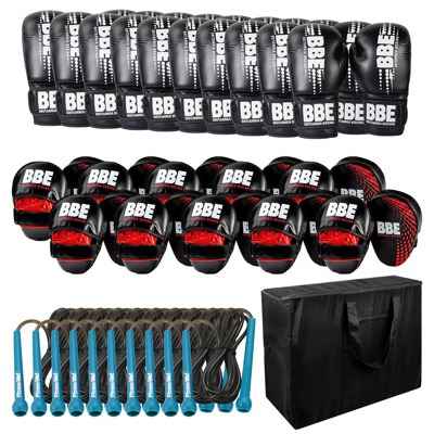 BBE PVC 12oz Sparring Glove Boxing Kit - 10 pack