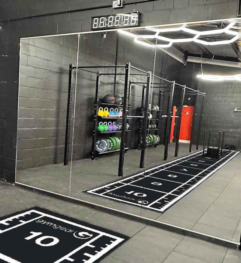 10m x 1.5m Sprint Track (Full Line Markings) – Black