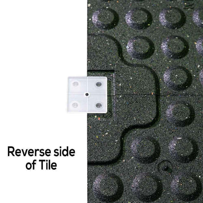 20mm Premium Black Rubber Tile (1m x 0.5m / Grey Fleck)
