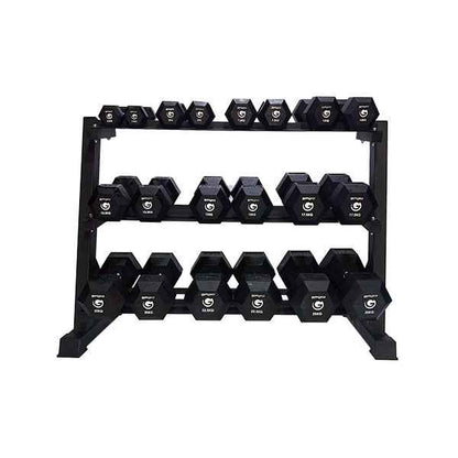 3 Tier Hex Dumbbell Rack