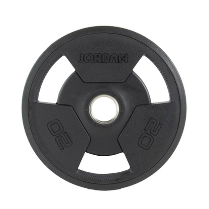 JORDAN® Rubber Tri-Grip Olympic Weight Plates - NEW DESIGN