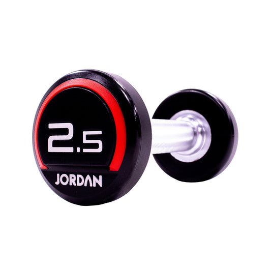 JORDAN® Urethane Dumbbells - Up to 50kg (Red)