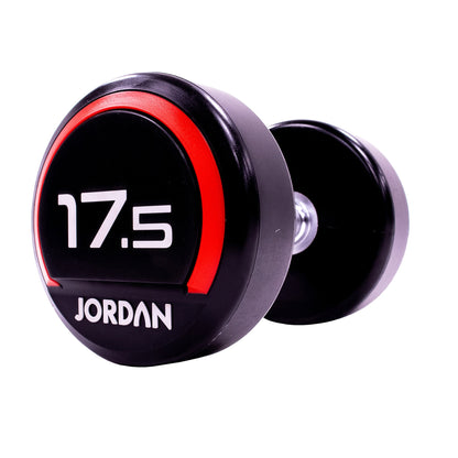 JORDAN® Urethane Dumbbells - Up to 50kg (Red)