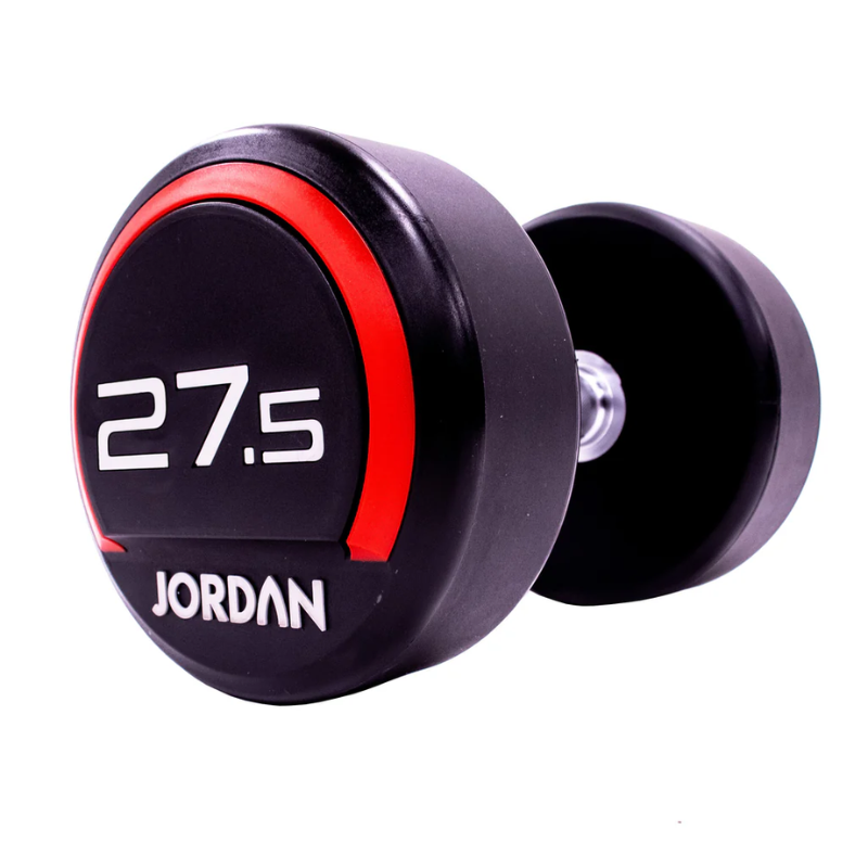 JORDAN® Urethane Dumbbells - Up to 50kg (Red)