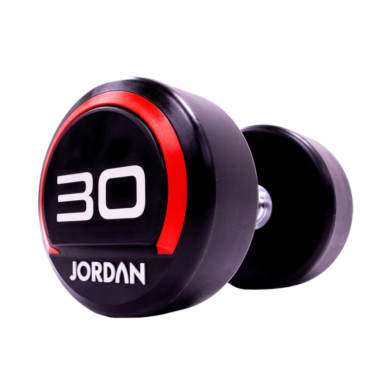 JORDAN® Urethane Dumbbells - Up to 50kg (Red)