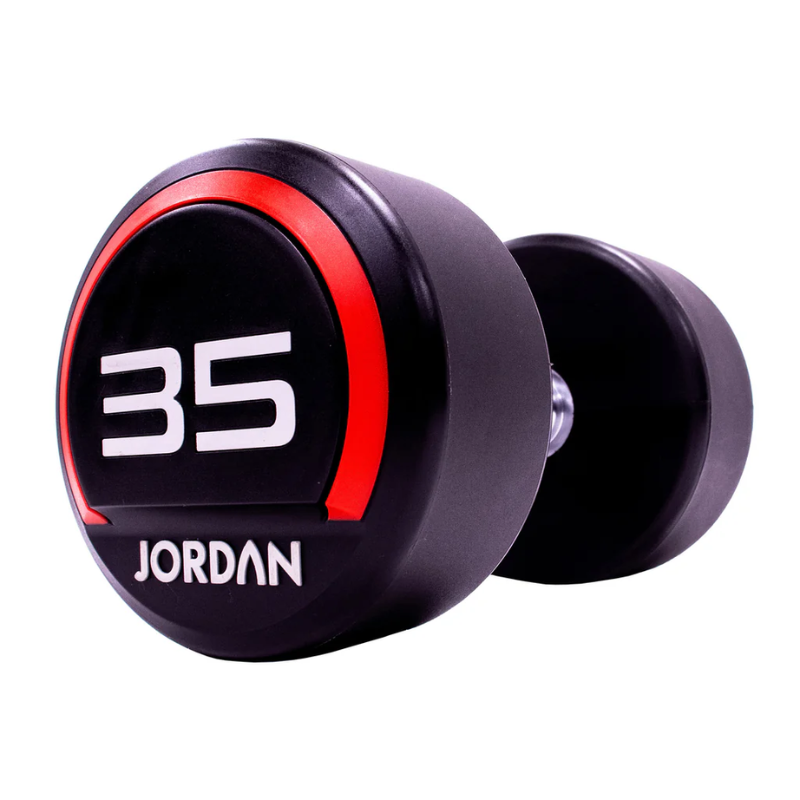 JORDAN® Urethane Dumbbells - Up to 50kg (Red)