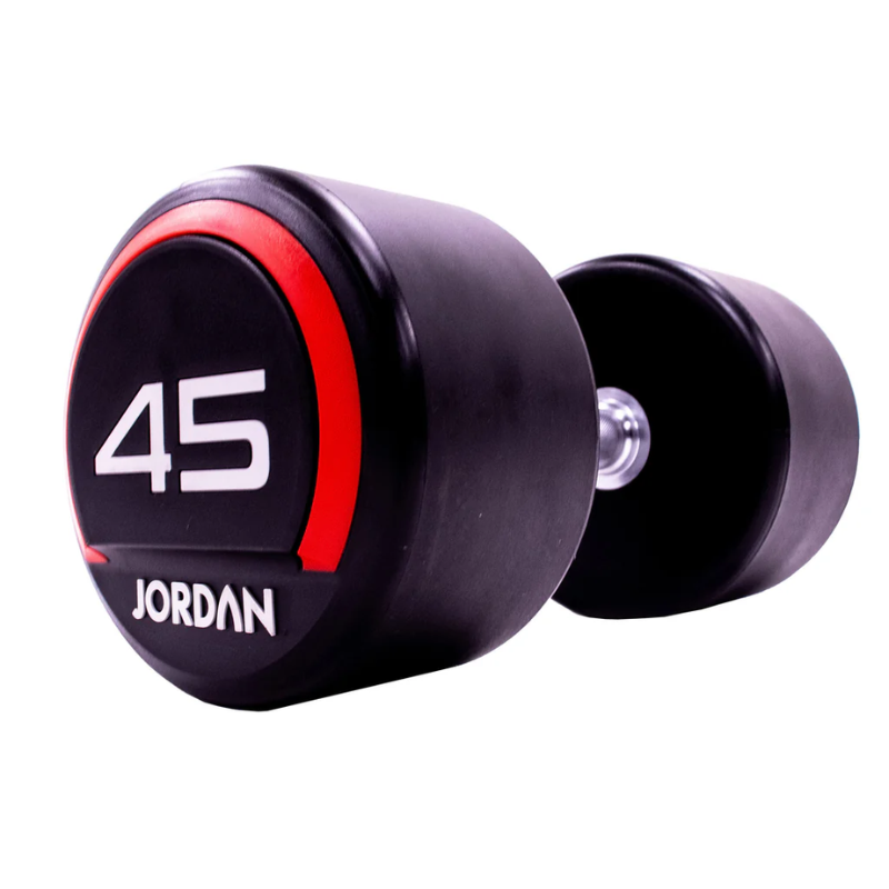 JORDAN® Urethane Dumbbells - Up to 50kg (Red)