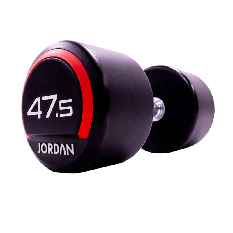 JORDAN® Urethane Dumbbells - Up to 50kg (Red)