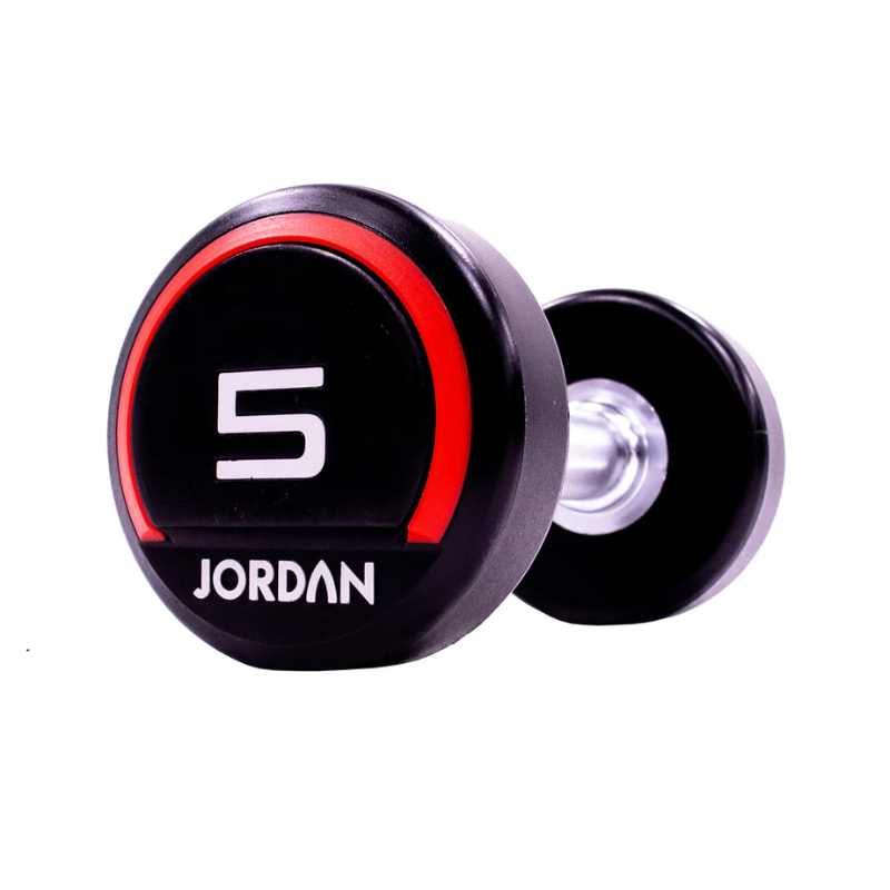 JORDAN® Urethane Dumbbells - Up to 50kg (Red)