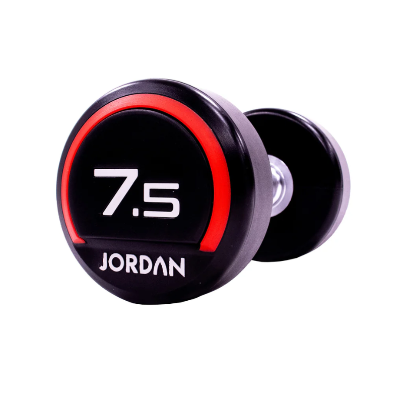 JORDAN® Urethane Dumbbells - Up to 50kg (Red)