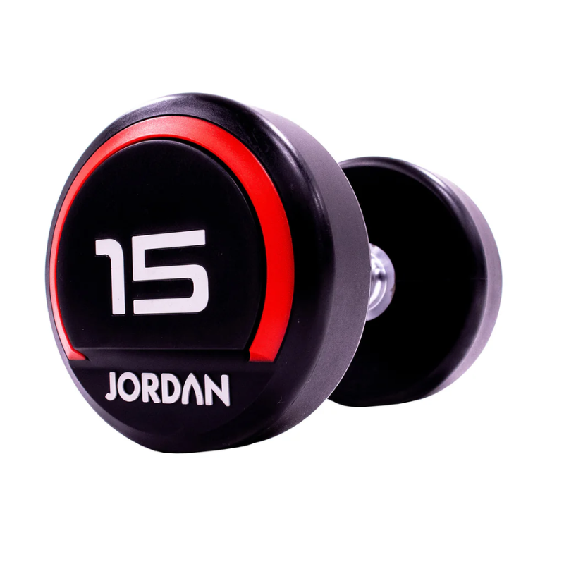 JORDAN® Urethane Dumbbells - Up to 50kg (Red)