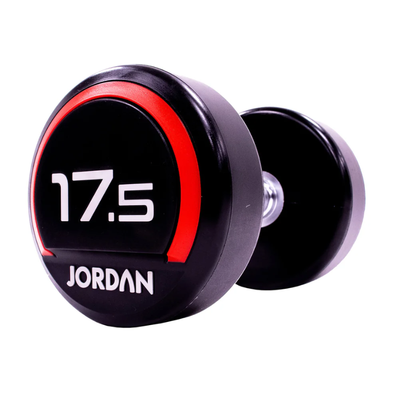 JORDAN® Urethane Dumbbells - Up to 50kg (Red)