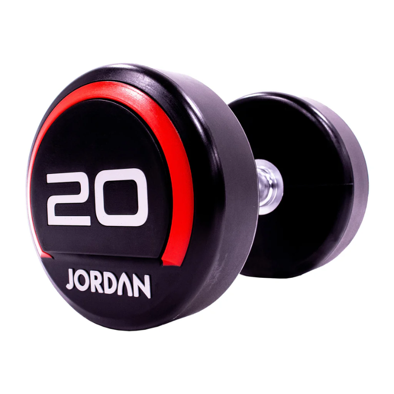 JORDAN® Urethane Dumbbells - Up to 50kg (Red)