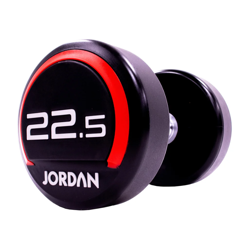 JORDAN® Urethane Dumbbells - Up to 50kg (Red)
