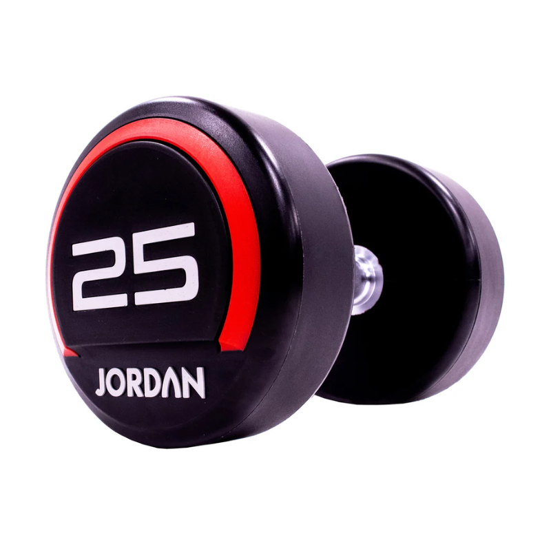 JORDAN® Urethane Dumbbells - Up to 50kg (Red)